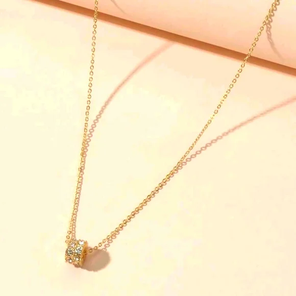 3/$15 - Rhinestone Charm Necklace - Picture 2 of 4